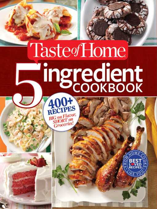 Title details for Taste of Home 5-Ingredient Cookbook by Editors at Taste of Home - Available